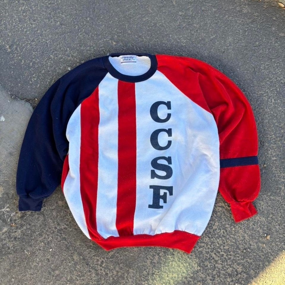 80s CC‎ SF crewneck sweatshirt University place clothing co ny XL